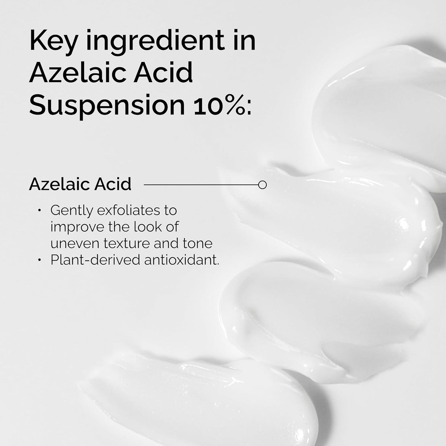 cream-like (suspension) texture that is gentle on sensitive skin