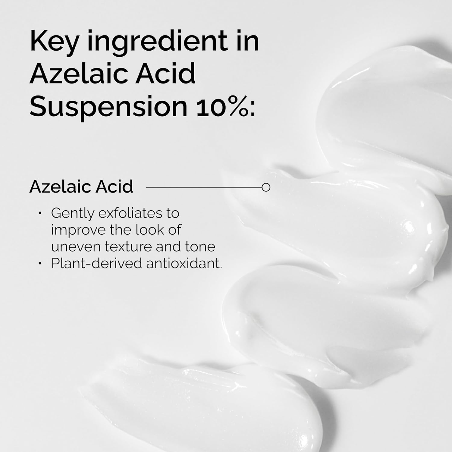 cream-like (suspension) texture that is gentle on sensitive skin
