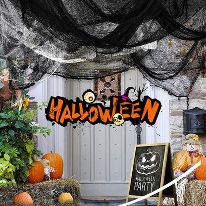 Creepy Cloth 6-Piece Gauze Set – Child-Safe Halloween Decor for Kids Bedroom and Playroom