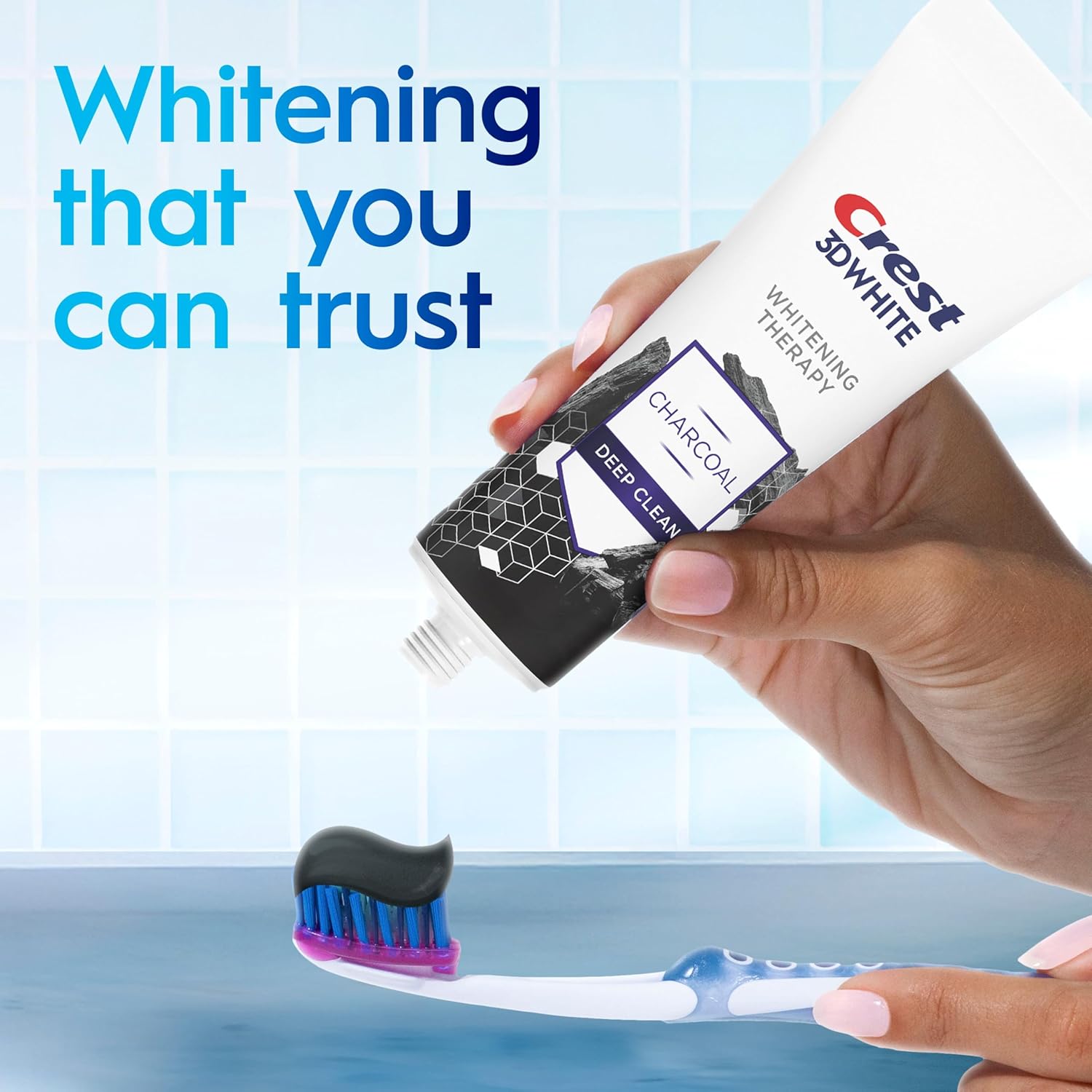 Crest 3D White Charcoal Toothpaste – Daily Brightening Ritual for a Confident Morning Glow