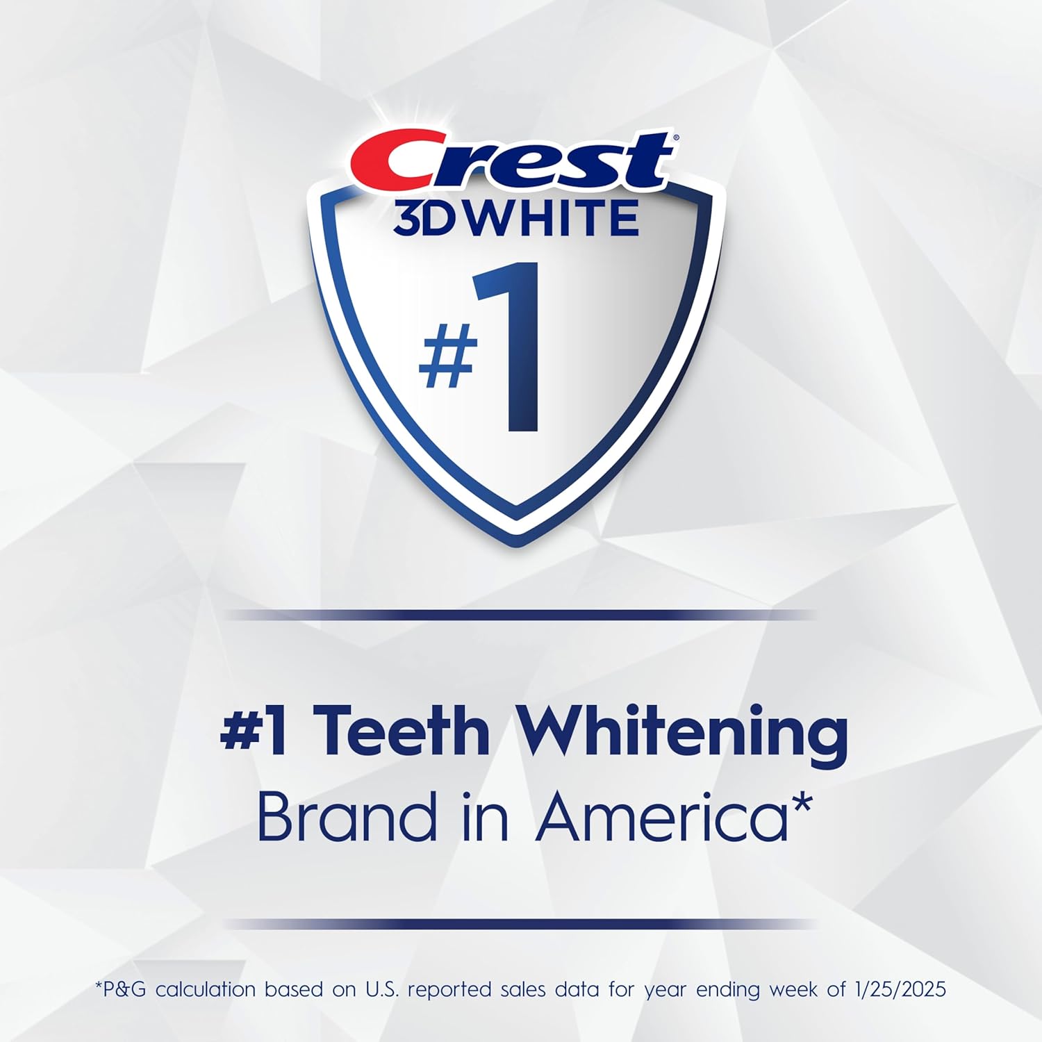 Crest 3D White Teeth Whitening Toothpaste – Clean, Simple Design for Uncluttered Bathrooms