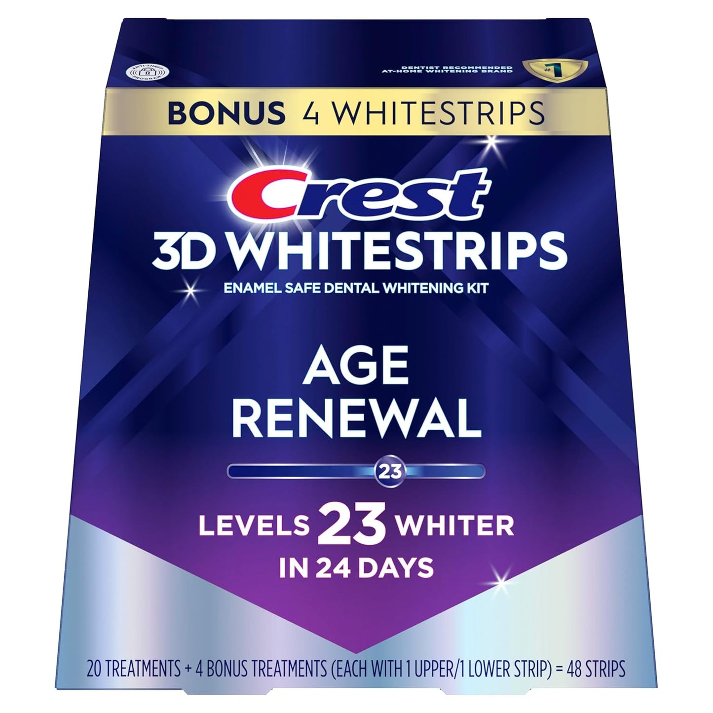 Crest 3D Whitestrips Age Renewal – Professional Teeth Whitening for Your Nightly Self-Care Ritual