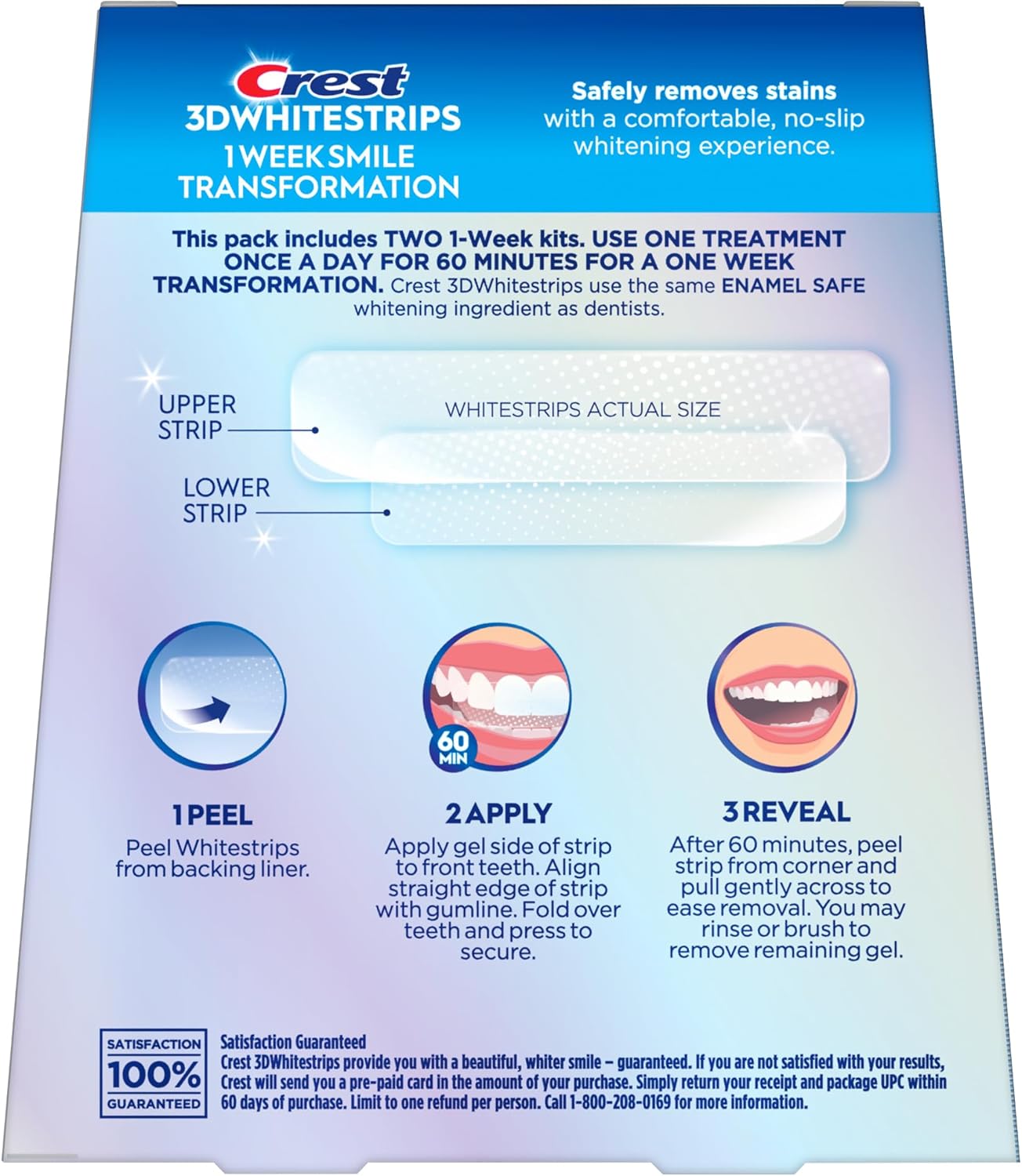 Crest 3D Whitestrips – Premium At-Home Whitening, ADA-Accepted Professional Results