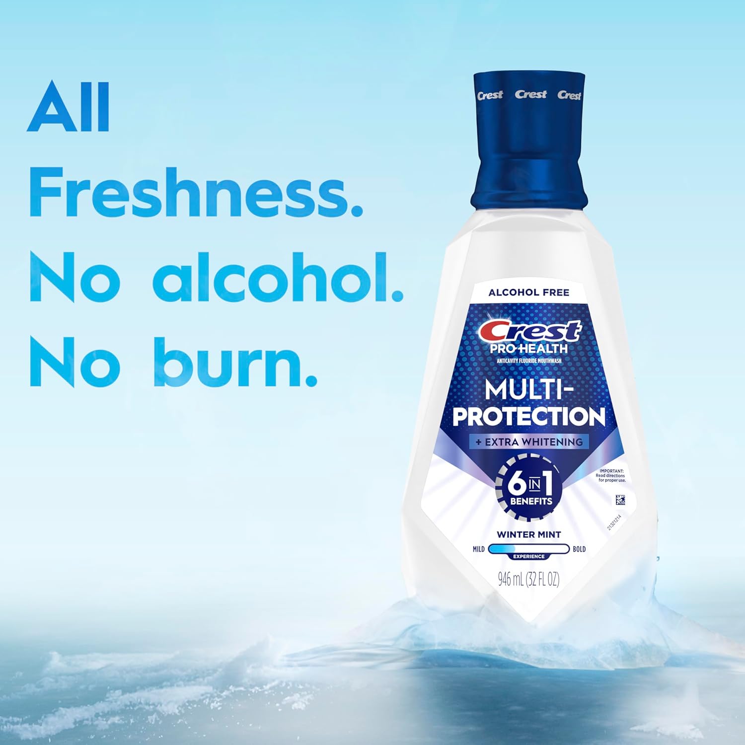 Crest Pro-Health Advanced Mouthwash – Clean Alcohol-Free Formula for Effortless Daily Use