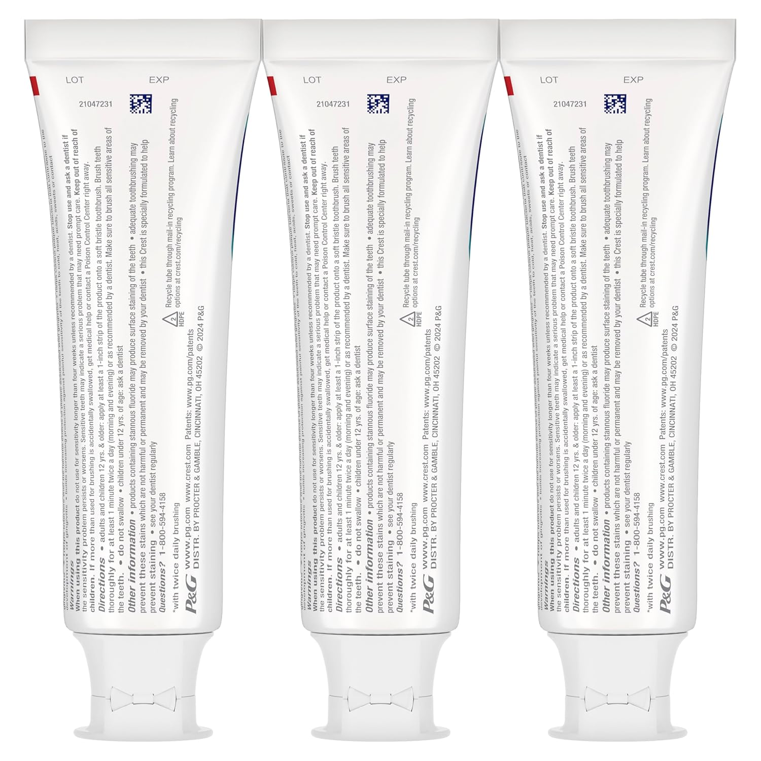 Crest Pro-Health Gum Detoxify Plus – Dentist-Trusted Antibacterial Toothpaste, Kid-Safe, 3-Pack
