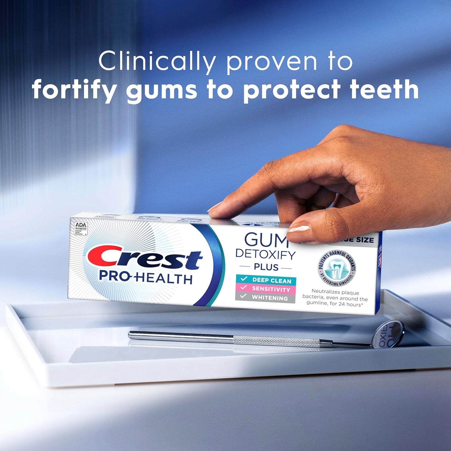 Crest Pro-Health Gum Detoxify Plus – Dentist-Trusted Antibacterial Toothpaste, Kid-Safe, 3-Pack
