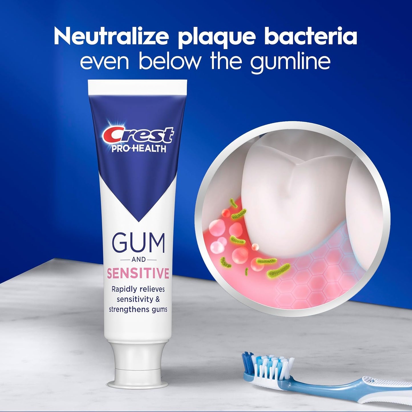 Crest Sensitive & Gum Toothpaste 3-Pack – Nighttime Oral Care Ritual for Calm, Healthy Mornings