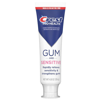Crest Sensitive & Gum Toothpaste 3-Pack – Nighttime Oral Care Ritual for Calm, Healthy Mornings