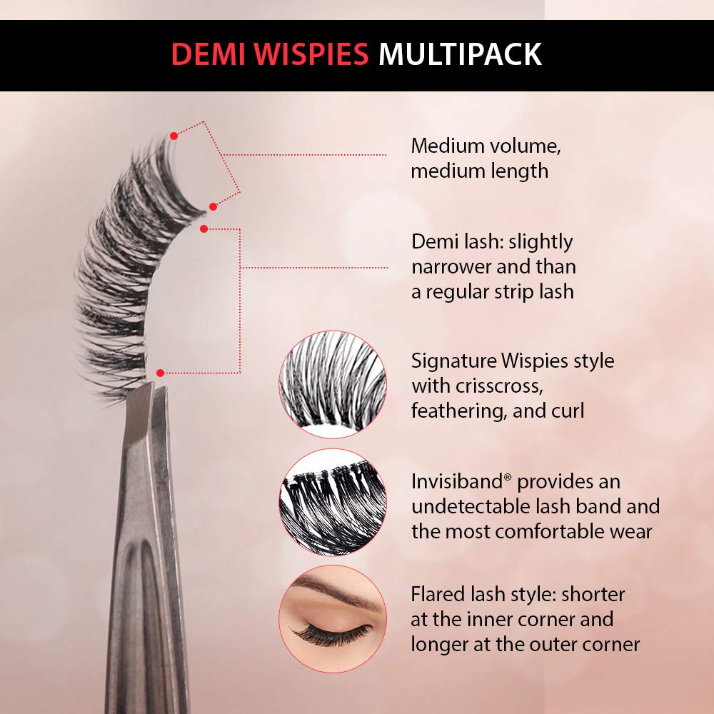 crisscross feathered medium-volume lash design
