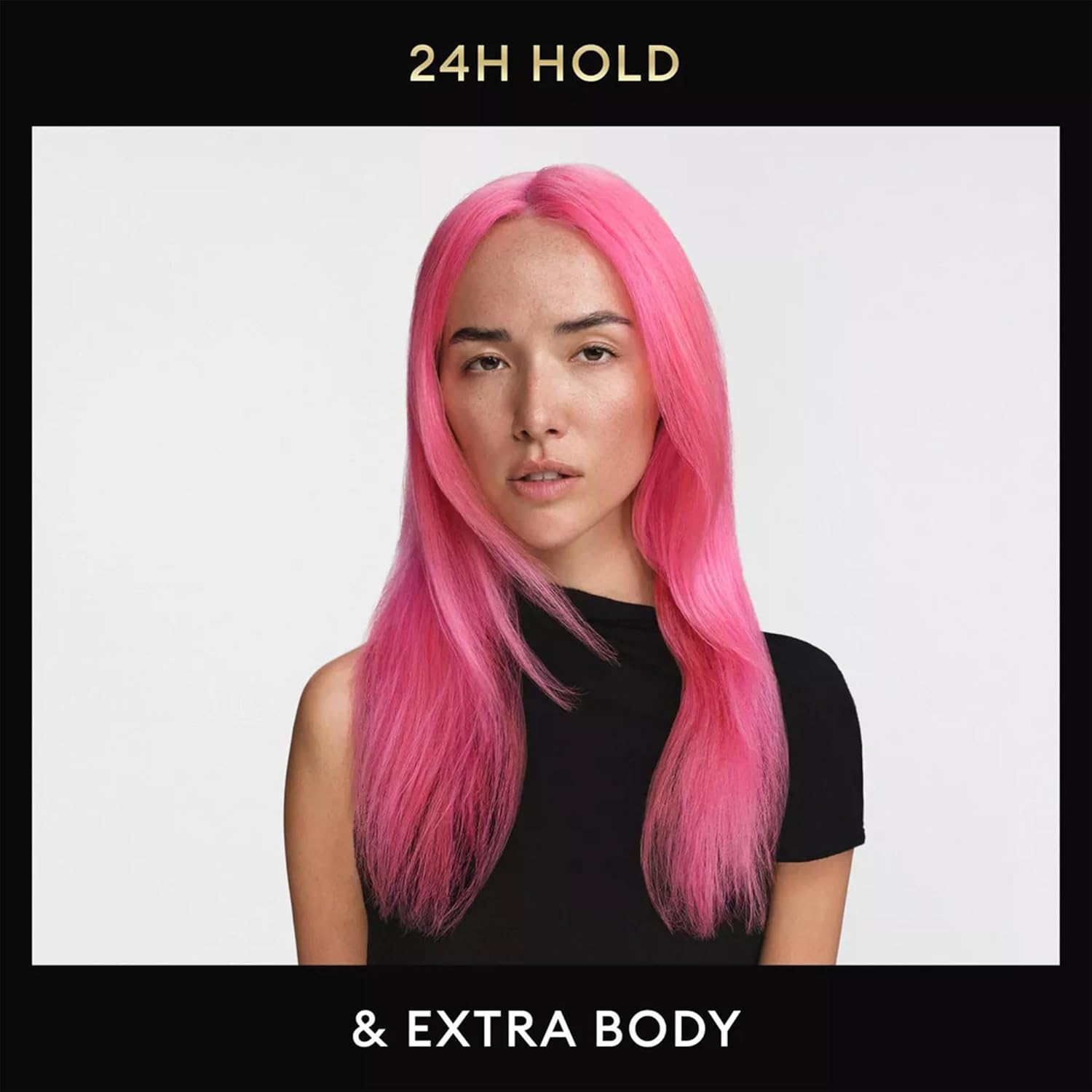 crunch-free, non-sticky, flexible-hold formula suitable for curly hair