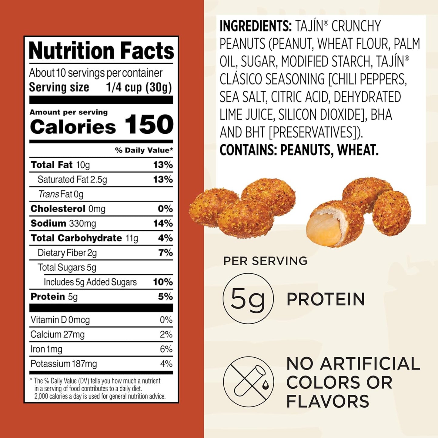 crunchy cracker coating encasing roasted peanuts
