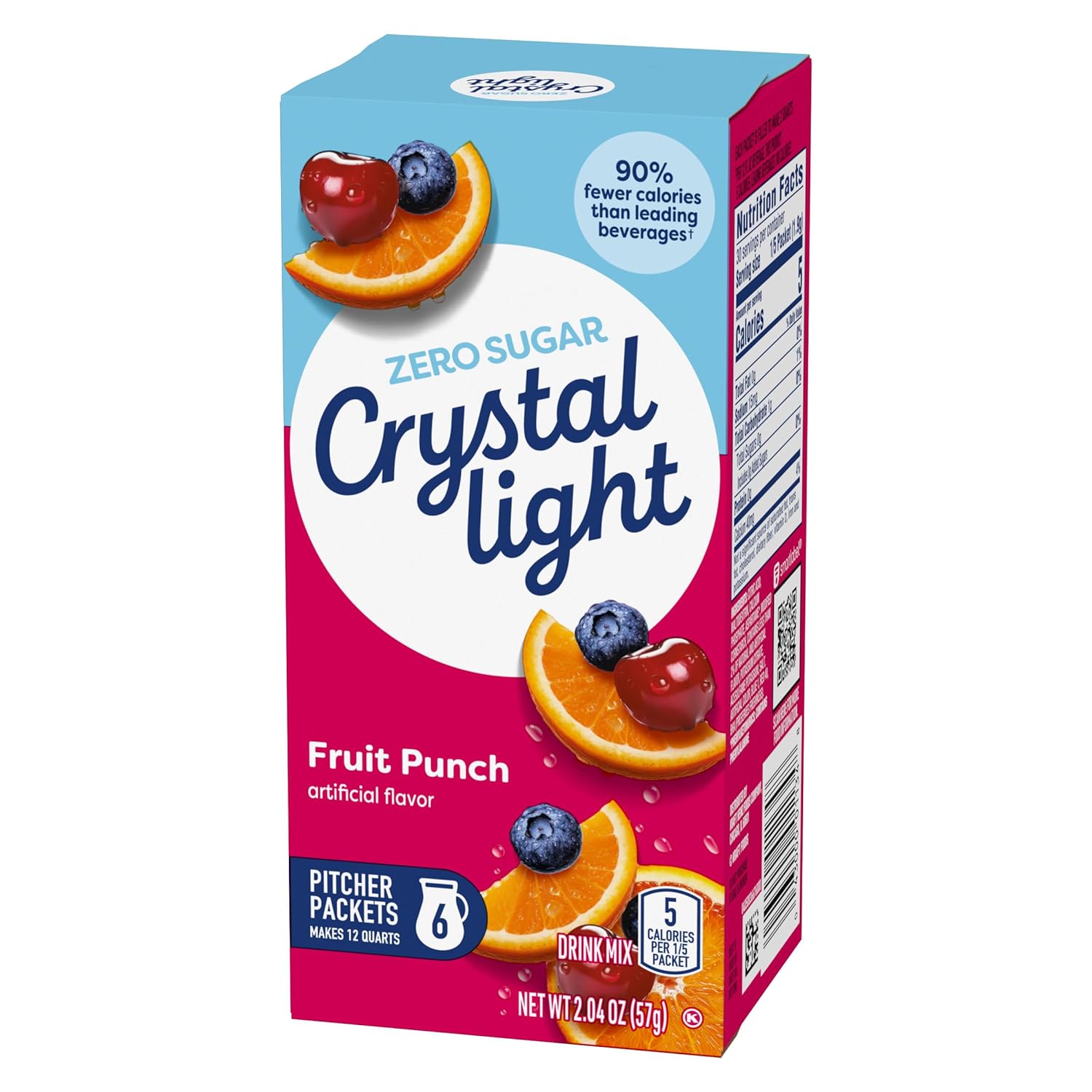 Crystal Light Fruit Punch Powdered Drink Mix – Calorie-Conscious Pantry Staple for Daily Hydration Routines
