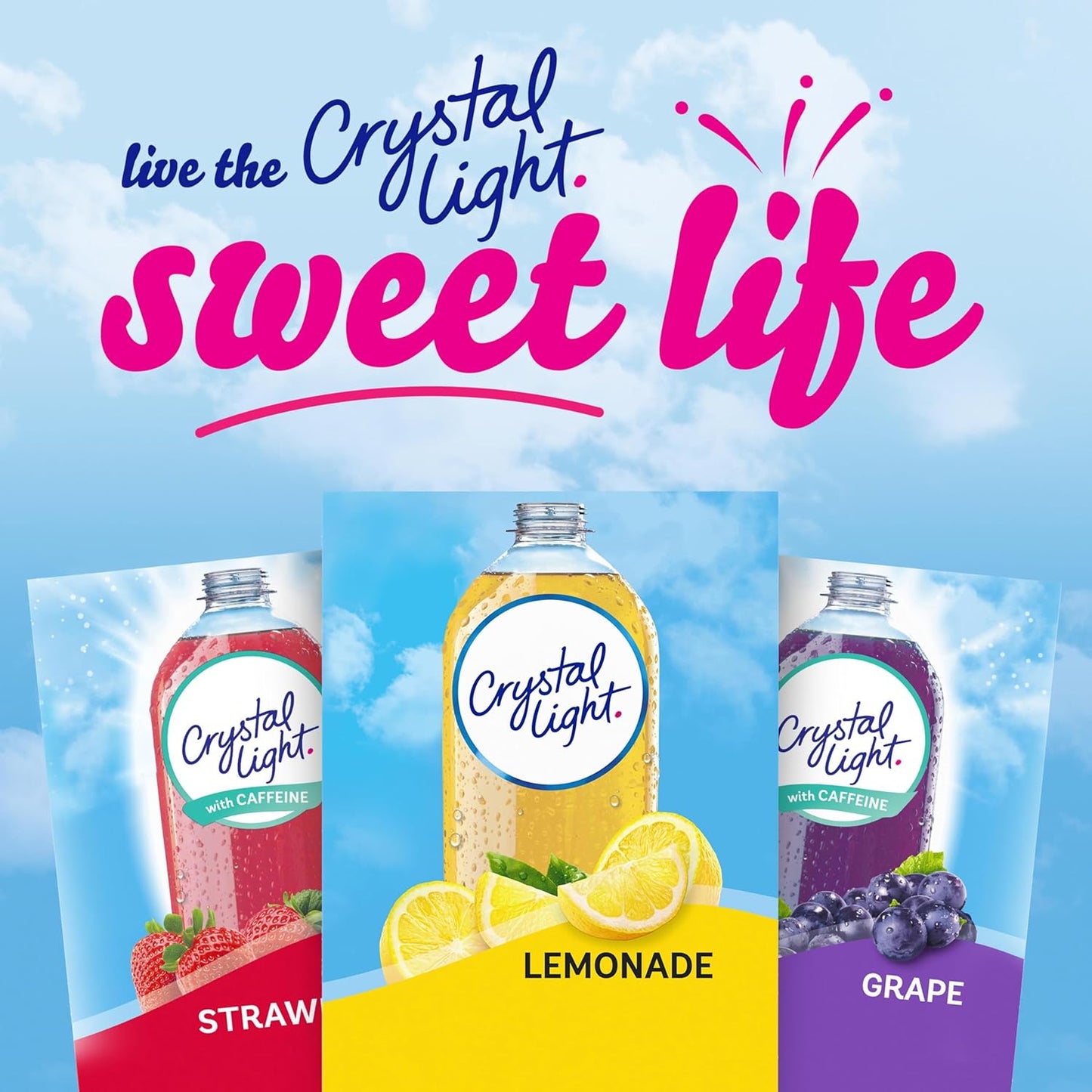 Crystal Light Lemonade Powdered Drink Mix – Zero-Sugar Daily Hydration for Calorie-Conscious Wellness Routines, 120 On-the-Go Packets