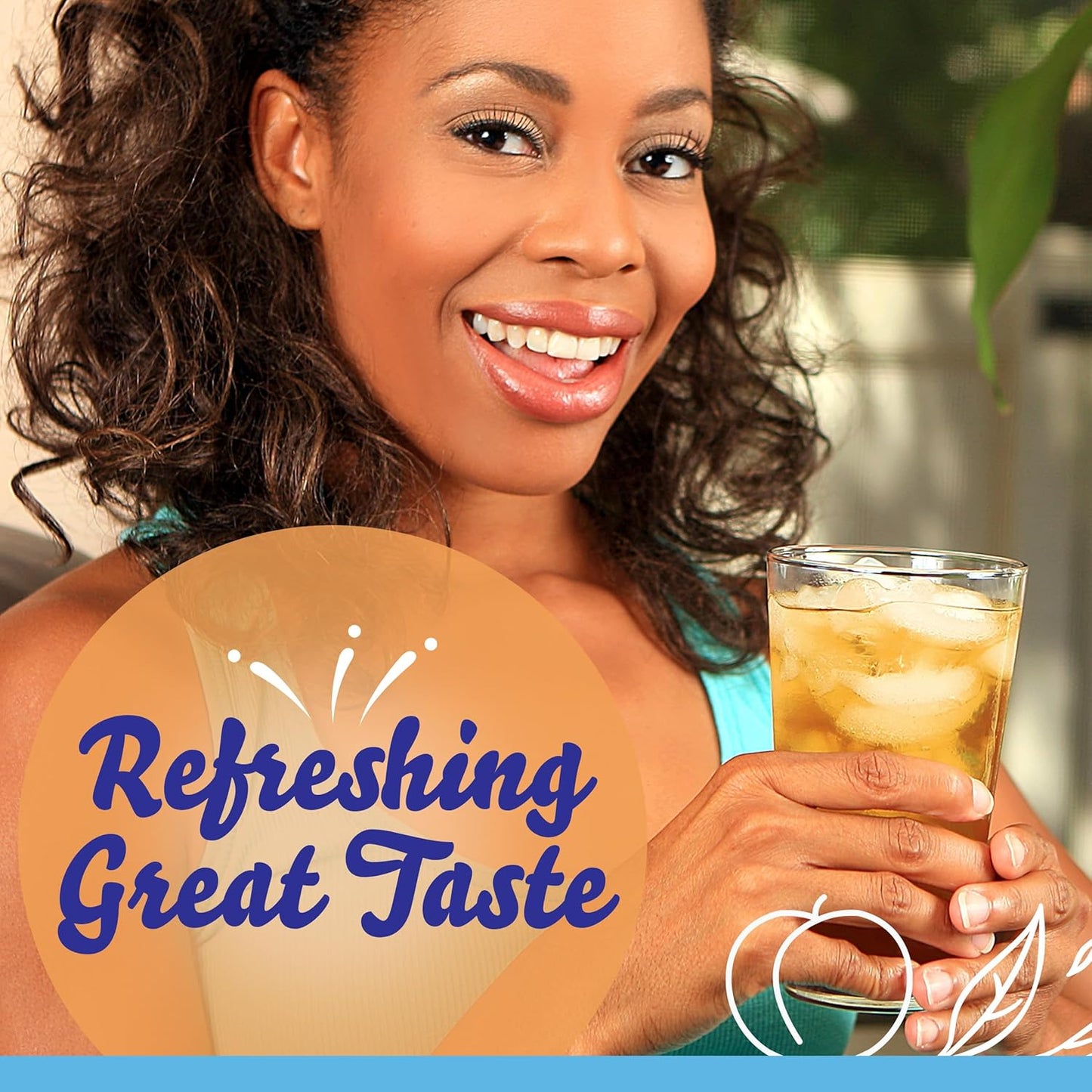Crystal Light Peach Iced Tea Mix – Portable Hydration for Picnics, Patio Gatherings, and Camping, 72 Packets