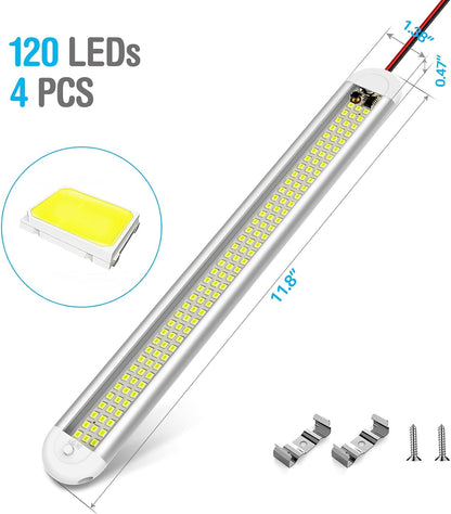 CT CAPETRONIX USB LED Strip – 1500LM Overhead Work Light for Van Conversion Build-Outs and Off-Grid Sheds
