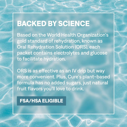 Cure Hydration Plant-Based Electrolyte Powder – Morning Hydration Ritual for Self-Care and Mindful Living