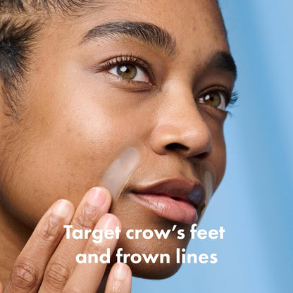 curved patch shape designed for crow's feet and frown lines