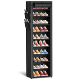 Kitsure Vertical Shoe Tower – Simple Closet Storage for Small Apartments, Neutral Black Finish