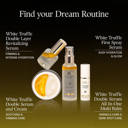 d'alba Piedmont White Truffle Double Serum Balm – Thoughtful Birthday Gift for Her, Vegan Anti-Aging Stick
