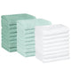 Seafoam Green, Ice Blue, White - 144 Pack