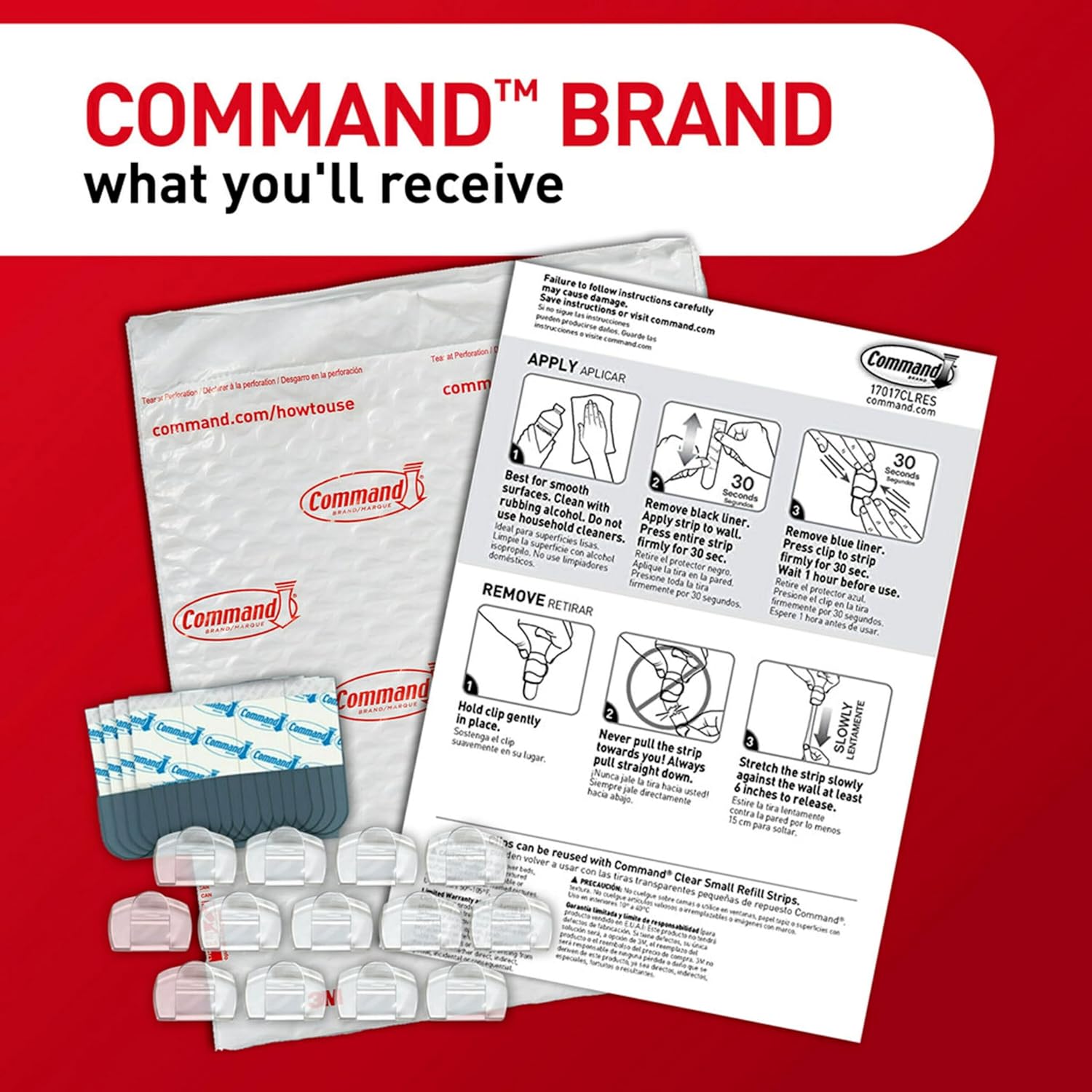 damage-free removal that leaves no holes, marks, or sticky residue