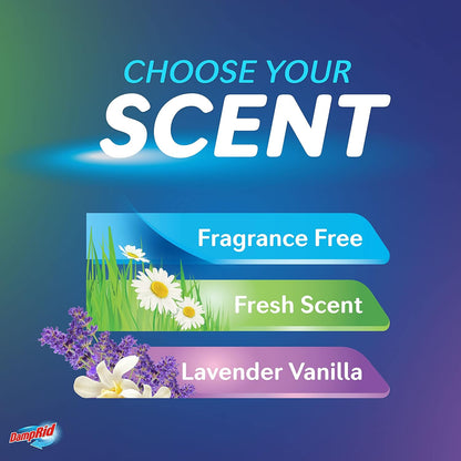 DampRid Lavender Vanilla Hanging Moisture Absorber for Mindful Wind-Down Routine, Bedroom Closet Odor Eliminator