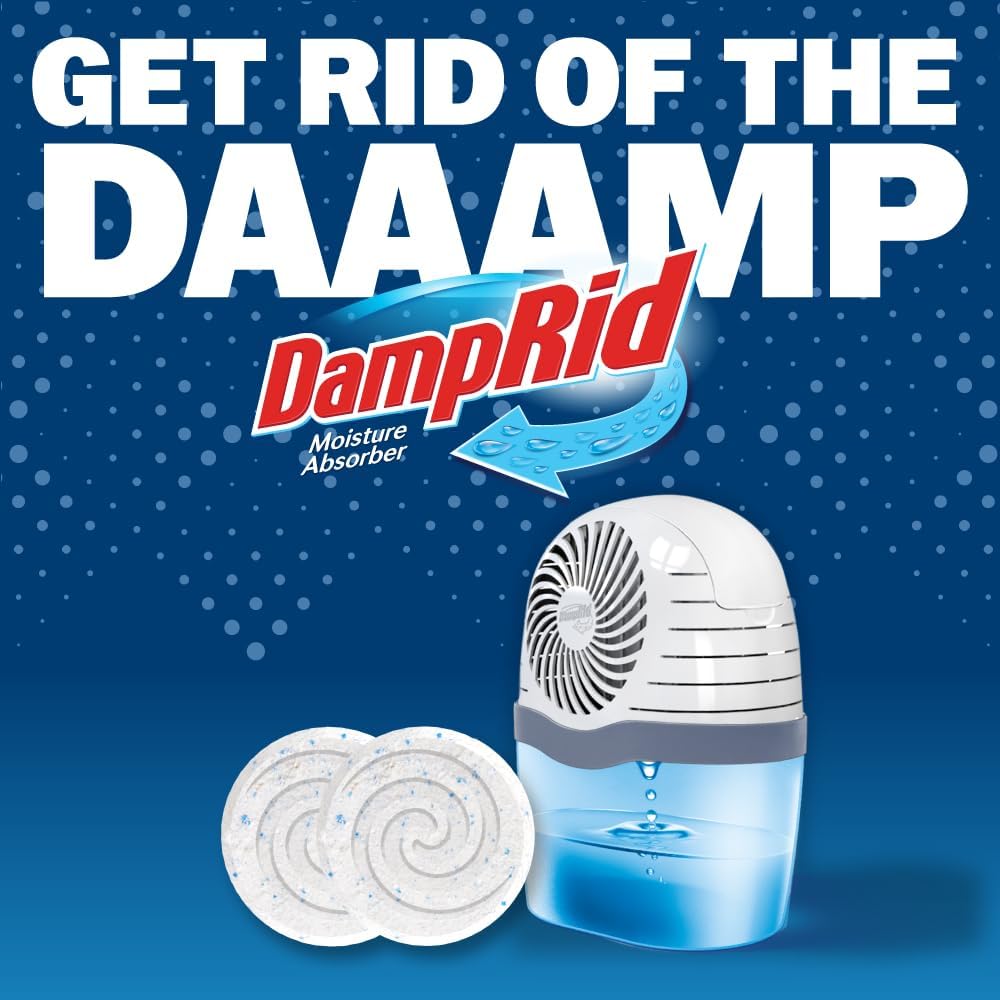 DampRid Moisture Absorber Tablets – Fragrance Free Drop-In Refills for Bedroom and Nursery, Calm Evening Air Routine