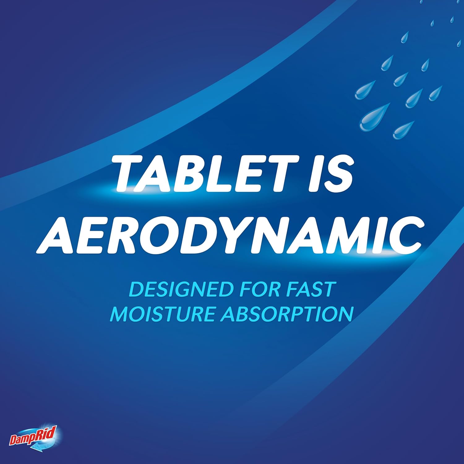 DampRid Reusable Moisture Absorber – Clutter-Free Basement Solution, Effortless Drop-In Tablet Refills