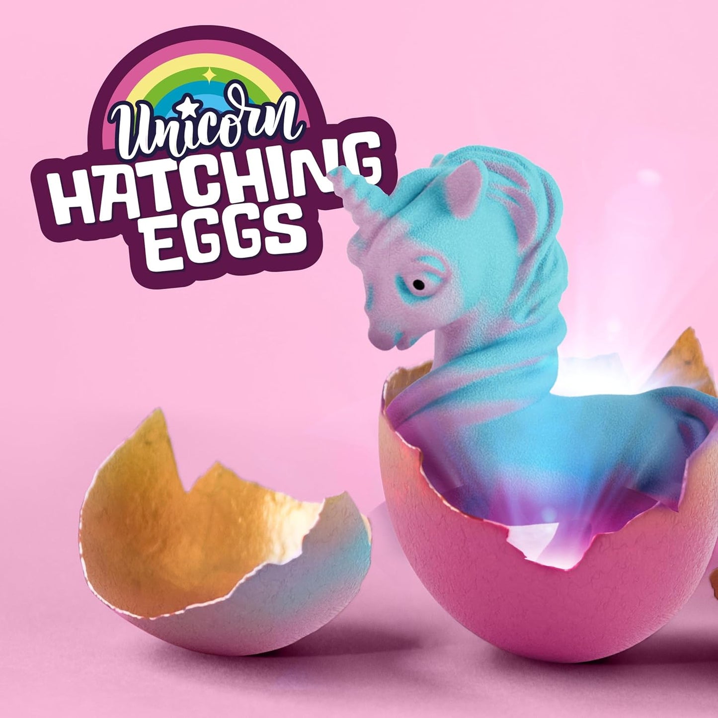 Dan&Darci Unicorn Hatching Surprise Eggs - Child-Safe Growing Toy for Playroom and Bedroom, No Mess Water Play Pack of 6 for Ages 3 to 8