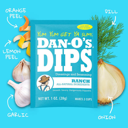 Dan-O's Dips Variety Pack – Clean-Ingredient Snack Seasoning for Mindful Home Cooks
