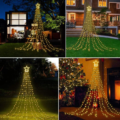 DANLI Star String Lights — Housewarming and Holiday Gift Exchange Pick, 9x12ft Cascade Star with App and Remote