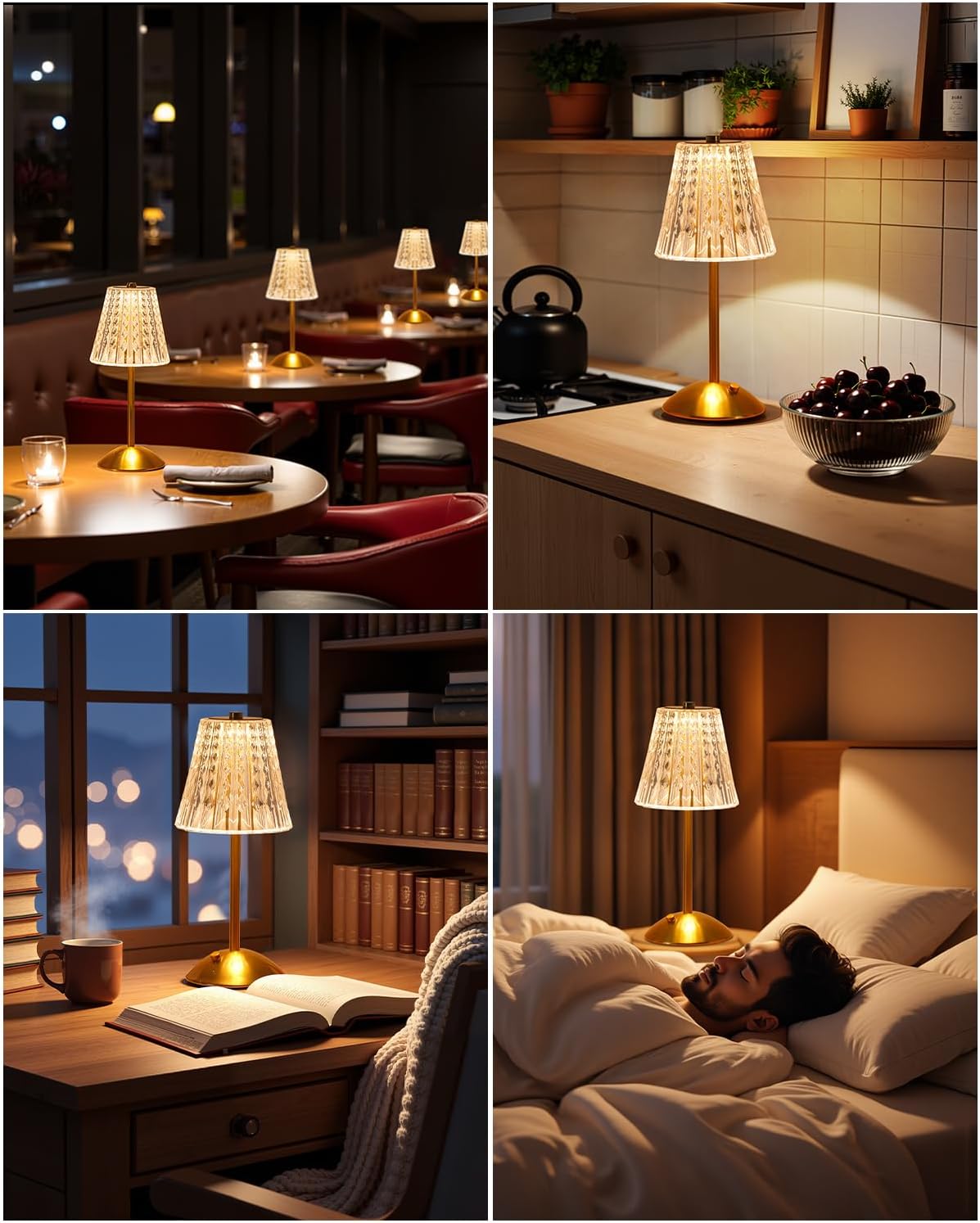 Dask Lamp Waterproof Cordless Table Lamp – Portable Patio Light for Outdoor Dining and Garden