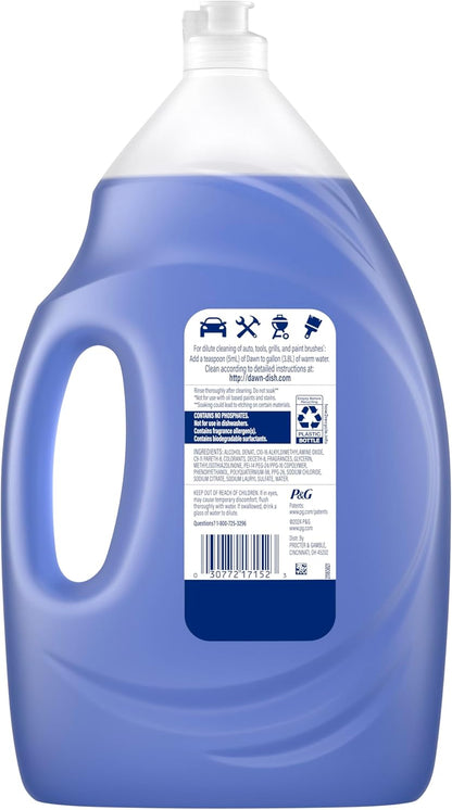 Dawn Platinum Plus PowerSuds 51.5 oz Refill – Streamlined Dish Soap for Clutter-Free Kitchen Counters