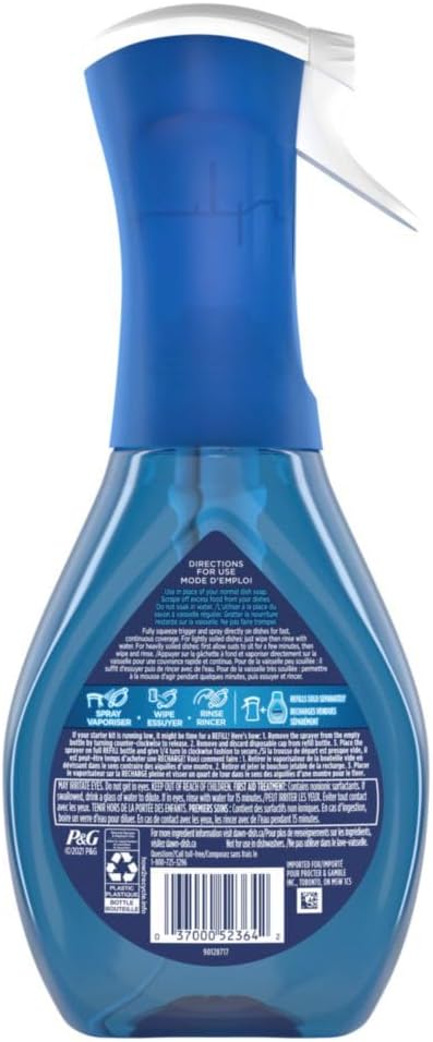 Dawn Platinum Powerwash Dish Spray – Quick Cleanup for Home Office Meal Breaks, No Pre-Rinse Needed