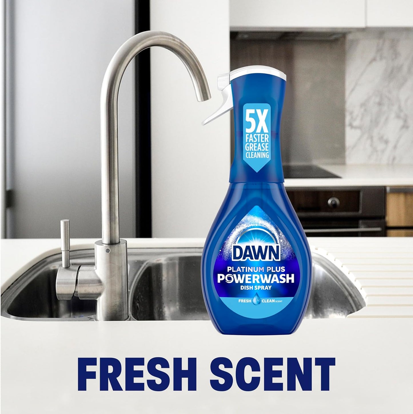 Dawn Platinum Powerwash Dish Spray – Quick Cleanup for Home Office Meal Breaks, No Pre-Rinse Needed