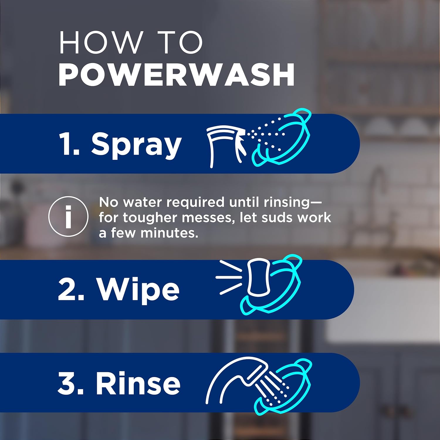 Dawn Powerwash Free & Clear Light Pear Dish Spray for Busy Home Kitchens, Streak-Free Counter and Stovetop Degreaser