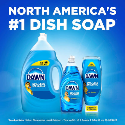 Dawn Ultra EZ-Squeeze Dish Soap – Bulk Home Office Pantry Stock, Faster Post-Meal Cleanup