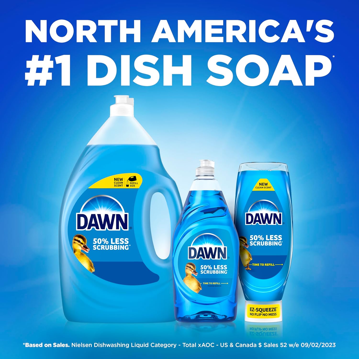 Dawn Ultra EZ-Squeeze Dish Soap – Patio and Backyard Grilling Degreaser for Outdoor Cooking