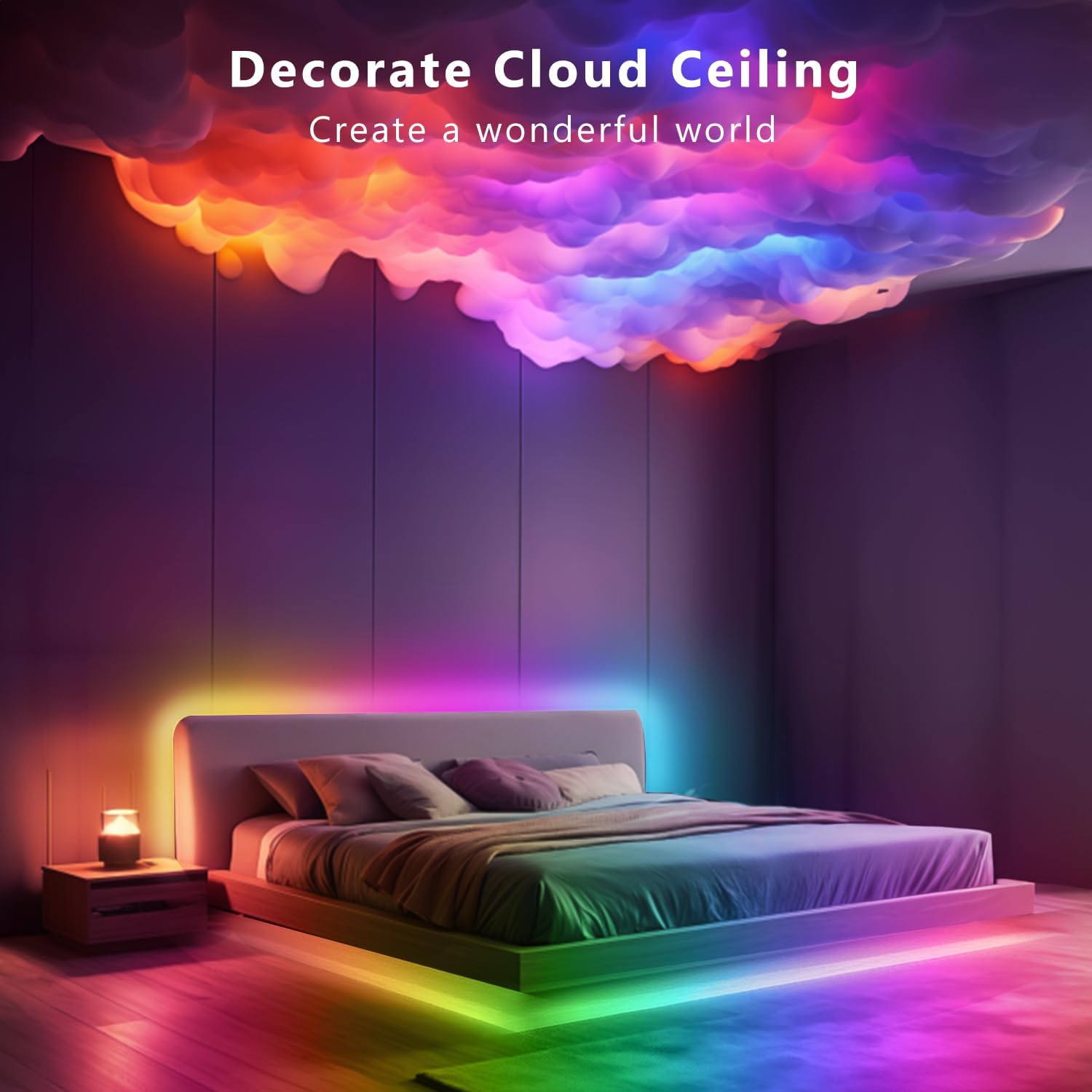 DAYBETTER BGRIC LED Strip Lights – Unique Housewarming Gift for Women and Mom, Color Changing Room Makeover