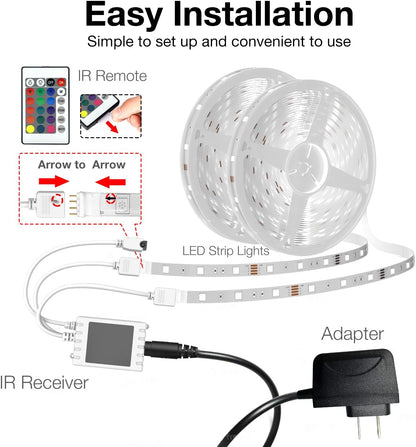 DAYBETTER LED Strip Lights – Birthday Gift for Her & Teen Girls, Music Sync Bedroom Decor Tuya App