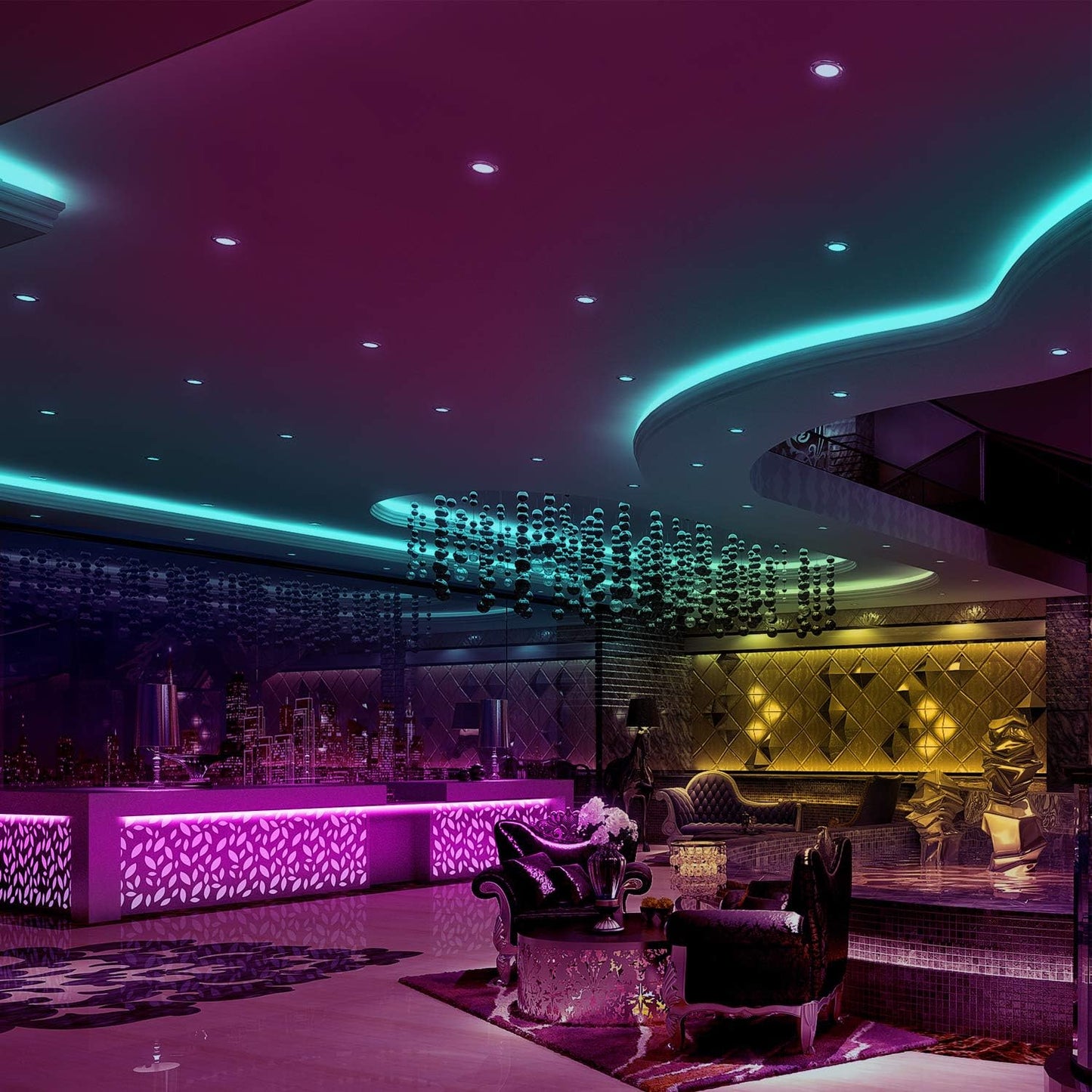 DAYBETTER RGB LED Strip Kit – Cool Glow Lighting for Playroom and Teen Bedroom