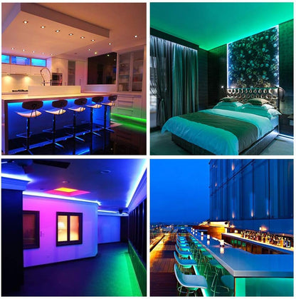 DAYBETTER RGB LED Strip Lights – 32.8ft Mood Lighting for Behind TV, Cabinets, and Living Room Walls