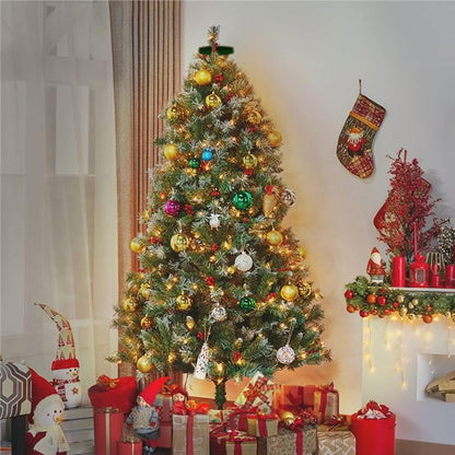 Dazzle Bright Christmas Tree Lights – IP44 Waterproof 16-Strand Tree Topper for Outdoor Holiday Displays