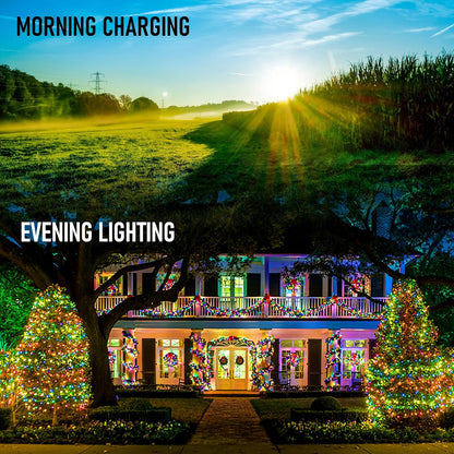 Dazzle Bright Solar String Lights – Heavy-Duty 66ft Outdoor Lighting for Patio, Fence Line, and Pergola