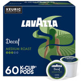 Lavazza Decaf Keurig K-Cup Pods – Evening Wind-Down Coffee for Caffeine-Sensitive Adults, Medium Roast 60-Count