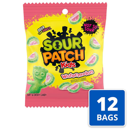 decorative watermelon-slice candy shape in pink and green