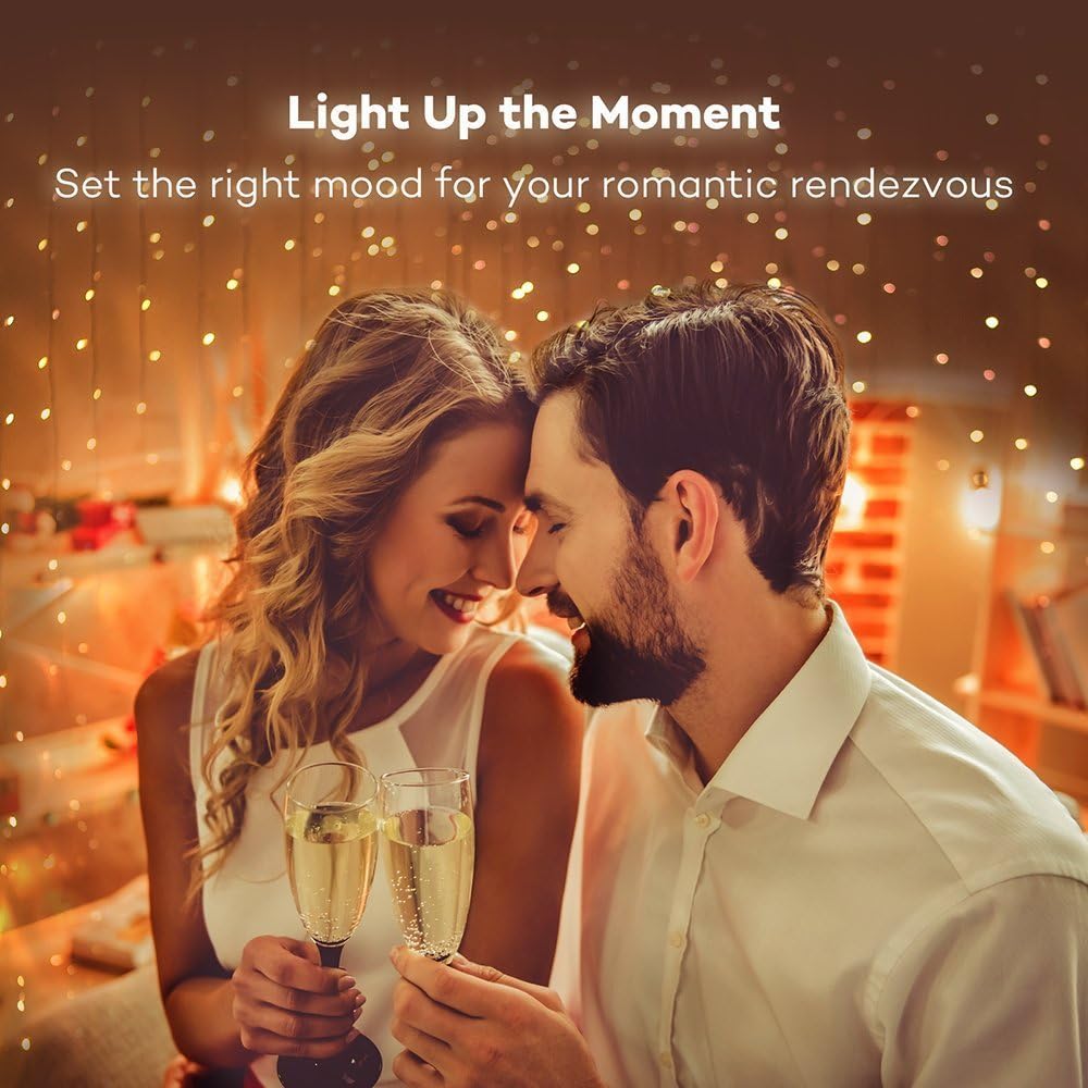 Decute 100 LED Photo Clip String Lights – Clean-Lined Bedroom Gallery, Ultra-Thin Copper Wire 33FT Display