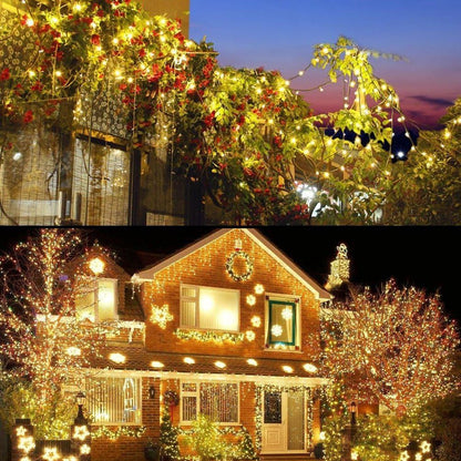 Decute 164ft 500LED Warm White String Lights – Bedroom Decor and Living Room Ambient Lighting with Remote and Timer