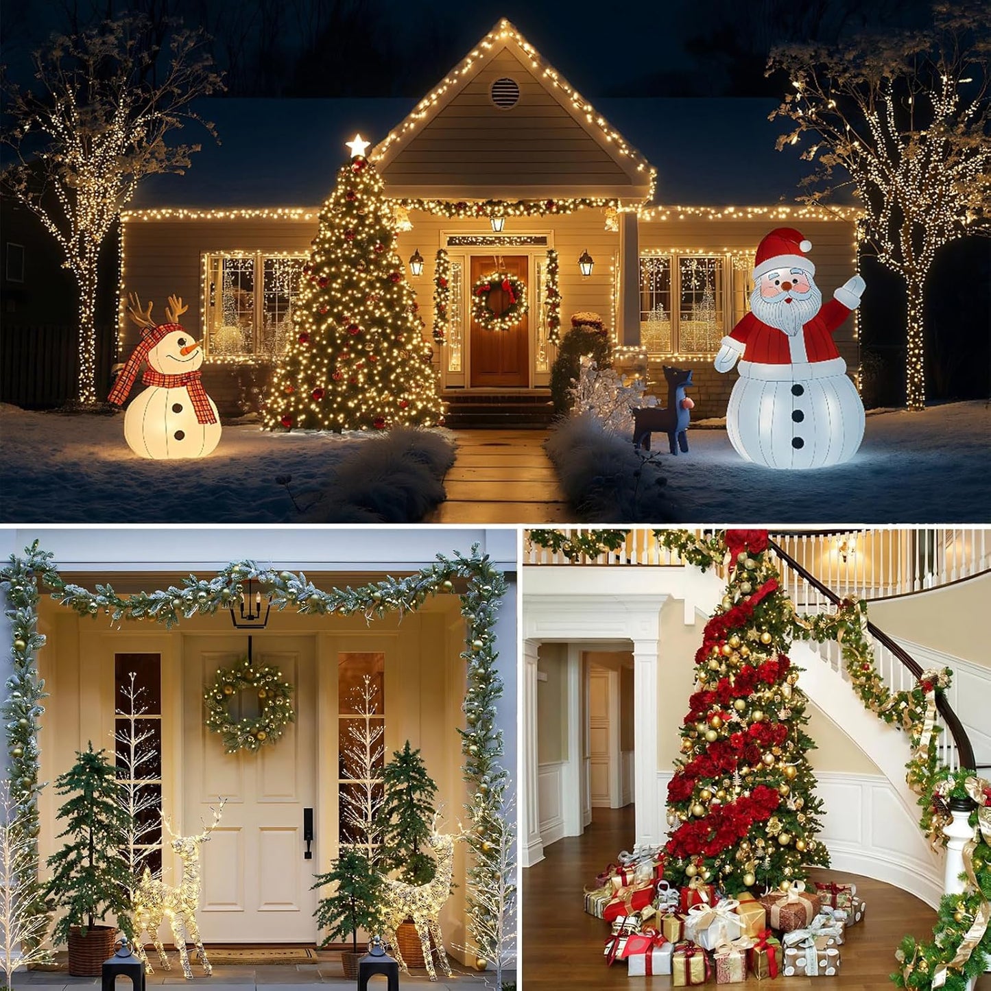 Decute 164ft 500LED Warm White String Lights – Bedroom Decor and Living Room Ambient Lighting with Remote and Timer