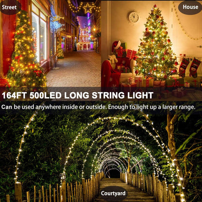 Decute Touch-Safe 500LED Starry Lights – Cool-to-Touch Toddler Bedroom & Playroom Decor, 8H Auto Shutoff Timer